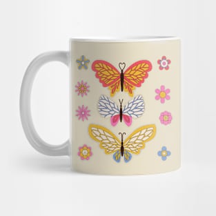 funky butterflies Mug